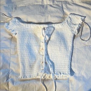 White Crop Top